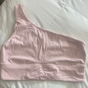 lululemon athletica One-Shoulder Bralette in Pale Pink